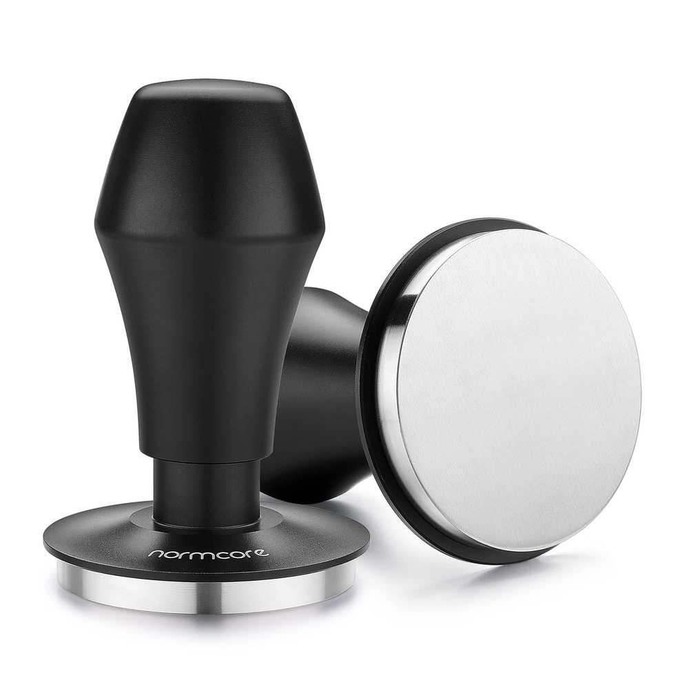 Normcore 58.5mm Coffee Tamper V4 Spring-Loaded 15/25/30lb Aluminum Black